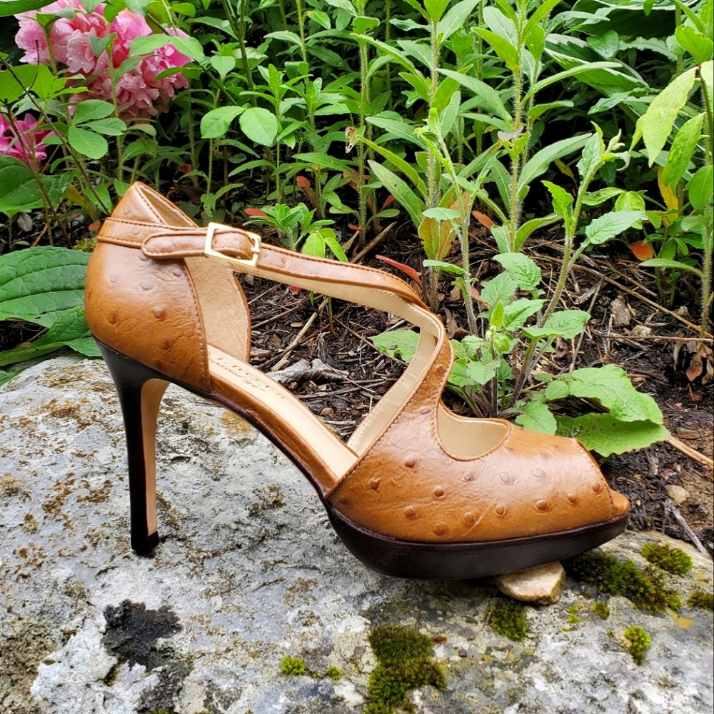 Talbots Textured Leather Heels, size 6